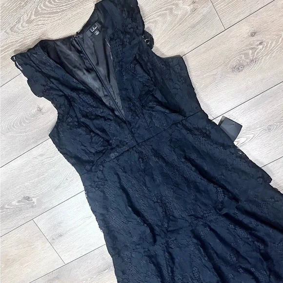 lulus molinetto lace ruffle dress Molinetto Black Lace Ruffled Tiered Sleeveless Maxi Dress
